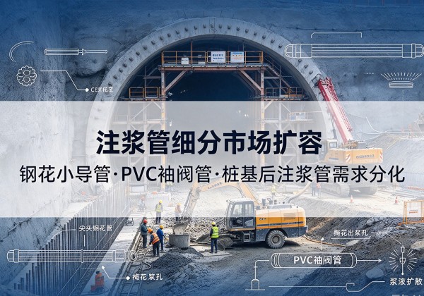 揭东注浆管细分市场扩容，隧道钢花小导管、PVC 袖阀管、桩基后注浆管需求分化